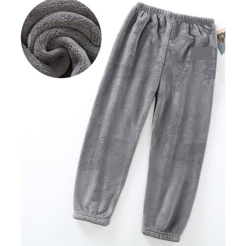 Winter flannel trousers for children Warm pyjama trousers Fleece lined leisure trousers sleepwear