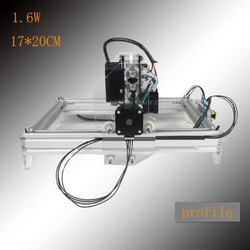 1.6W DIY mini laser engraving machine laser marking machine engraving machine engraving graphic 17*20CM