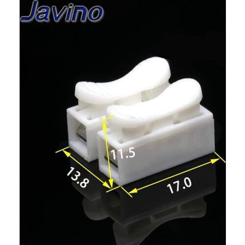 10PCS Fast Model CH-2 Wire Connector Splice Voltage 250V Wiring Terminal Block