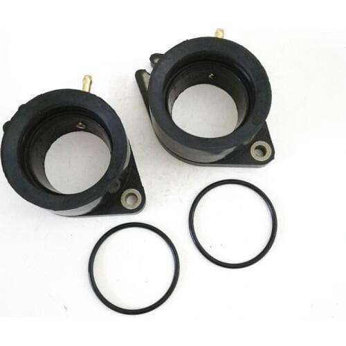 2PCS Motorcycle Carburetor Joint Intake Adjuster Interface Carb Adapter Intake Manifold For Yamaha 24M-13586-01 1TA-13586-00