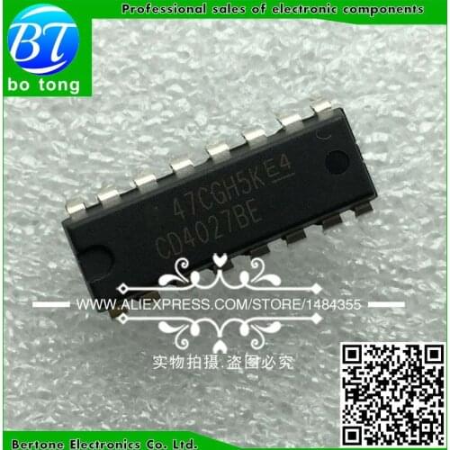 20PCS Free shipping CD4027BE CD4027 HEF4027BP DIP HCF4027BE HCF4027 4027 DIP16 new and original IC