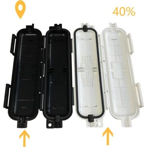 SC 20 Pieces APC Fiber Protect Box Waterproof Grade IP 65 White/Black Color FTTH Fiber Accessories Fiber Drop Cable Protection