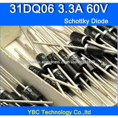 200pcs/lot 31DQ06 3.3A/60V Schottky Diode for Display Daily Repair