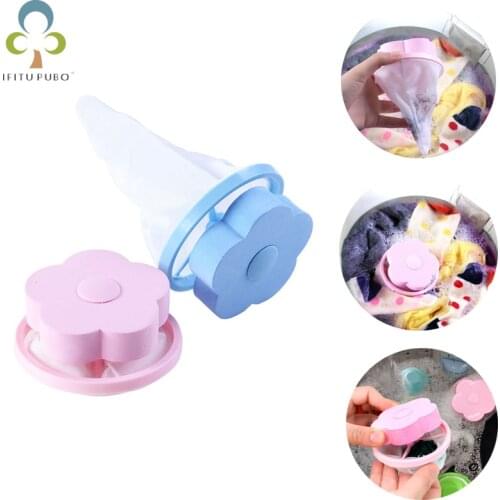 3Pcs/lot Plum type washing machine hair remover filter bag laundry bag filter hair removal ball hair removal hair ball YJN