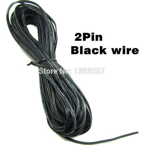 30 meters/lot 22awg tinned copper cable wire, 2pin pvc insulated electrical extension wire for lighting connect