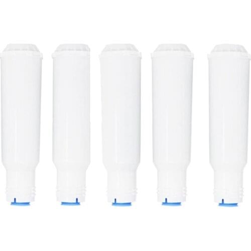 5Pcs Replacement Water Filter Cartridge for Jura Claris C1300 (158) Coffee Machine White Water Filter