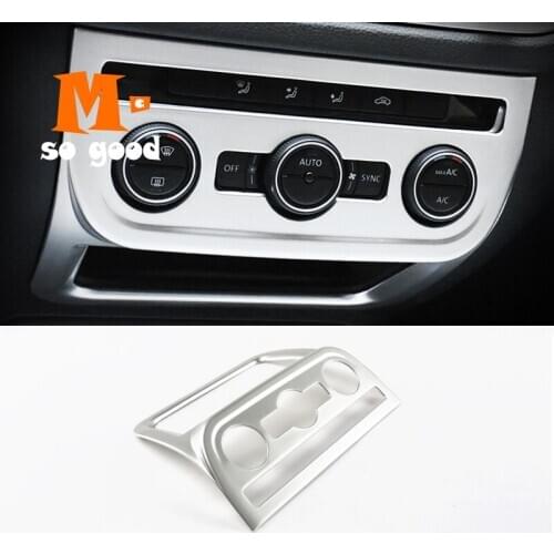 ABS For Volkswagen VW Tiguan 2009-11 12 13 14 2015 Car Central Control AC Air Conditioner Switch Button cover trim accessories