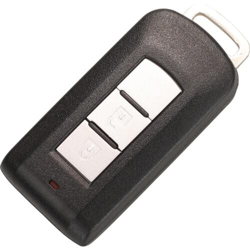 Bilchave 10pcs 2 Buttons Remote Car Key Shell Fob For Mitsubishi Lancer Outlander ASX 2008-2016 With Uncut Blade Replacement