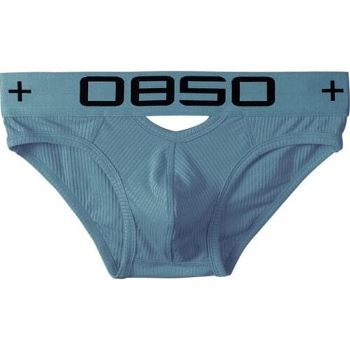 Boys cotton triangle panties ebay mens bags low-waisted solid-color breathable hips European and American mens sexy underwear