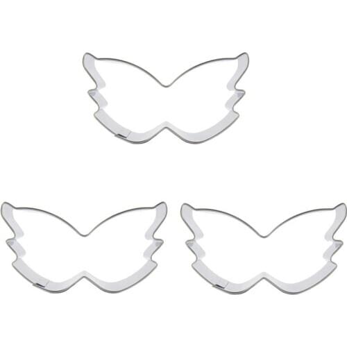 Mask shape 3 piece cookie cutting molds, baking tools, cake decorating soft candy tools