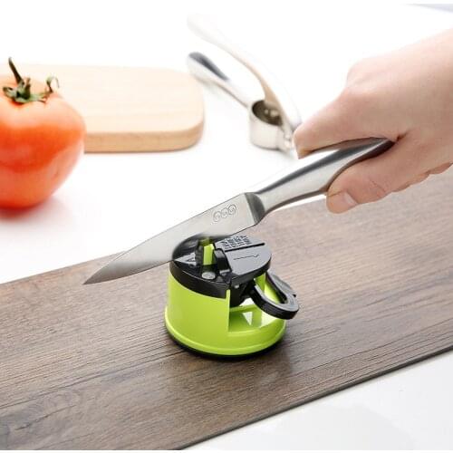 Innovative Knife Sharpener Scissors Grinder Sharpening Knives Stone Sharpens Kitchen Sharpen Tool Secure Suction Pad Accessories