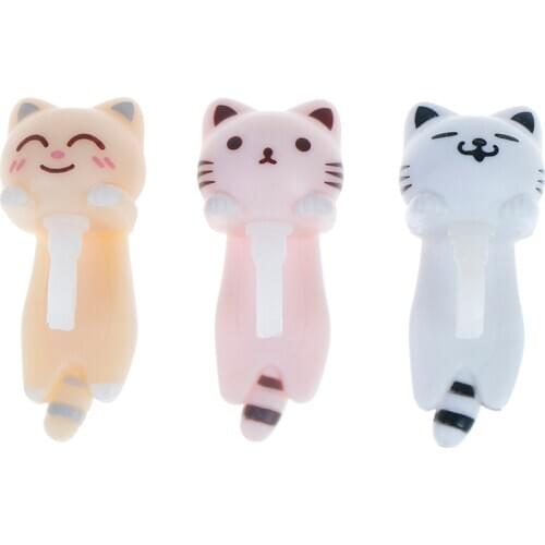 Cute Cat Anti Dust Plug 3.5mm Mobile Phone Earphone Jack Dust Plug Phone Accessories For Smart Phone 3 Colors