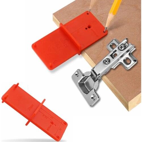 Hinge Hole Drilling Guide 35 40mm Door Cabinets DIY Woodworking Punch Hinge Drill Hole Opener Locator Guide Drill Bit Hole Tools