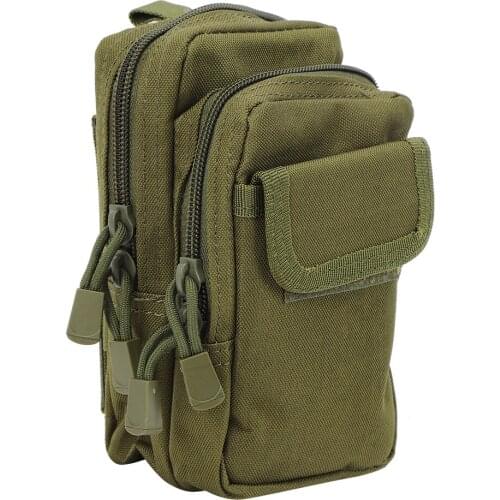 Nylon Army Green Outdoor Military Mini Waist Storage Bag Phone Pack Tactics Waist Bag For Sports Backpack Accessory Bags