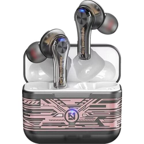 New TS-200 TWS Wireless Bluetooth-compatible 5.0 Earphones Charging Box Touch Control Headphones Gaming Headset Sport Earbuds