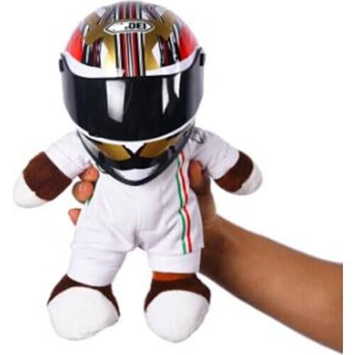 NEW Motorcycle Dolls Wear venom Helmets Locomotive Bear Plush Toys Motorcycle Racing Decoration Gift Pet Cat Helmet