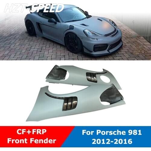 Carbon Fiber Modify GT2 RS Front Wheel Fender For Porsche Boxster Cayman 981 2012-2016