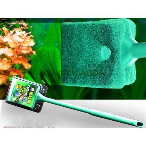 Fish tank simple cleaning brush double-sided cleaner plastic cylinder brush aquarium supplies remove algae, dirt
