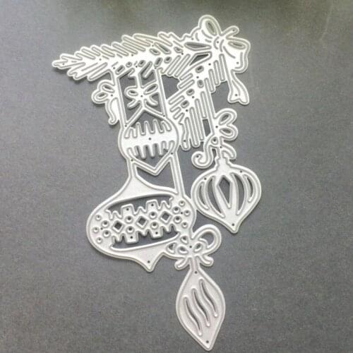 Embossing Suit Paper Cards Stamp DIY Scrapbooking Album Christmas Ball Edge Cutting Dies Stencils For Card Making Decorative