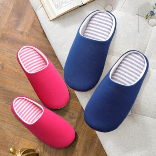Women Indoor Slippers Warm Plush Home Slipper Autumn Winter House Flat Floor Shoes Soft Slient Slides for Bedroom Home Sandals