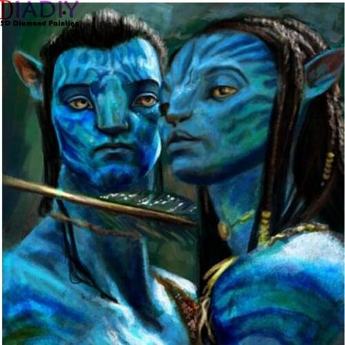 High quality Sci-Fi 3D Movie Avatar diy diamond painting People diamond embroidery cross stitch kit crystal home decoration gift