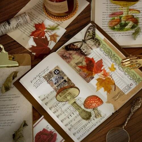 Yuxian vintage retro Mountains fields PET diary sticker Scrapbooking Decoration label 1 lot = 1 pack retail