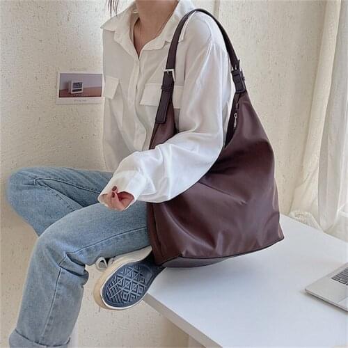 FIRMRANCH Womens Shoulder Bag 2021 New Fashion Street Shooting Large Capacity Ultra Lightweight Design Nylon Tote School Bag