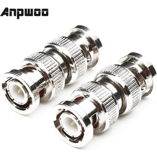 ANPWOO 10pcs BNC JR-B11 Male BNC direct connector BNC connector for CCTV surveillance system
