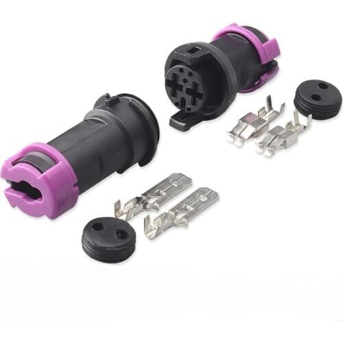 100 sets TE 2 pin way TYCO male female circular waterproof fog lamp plug Connector for Rx7 813972926 813972923