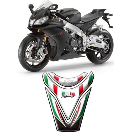 Motorcycle 3D Fuel Tank Pad Protective Stickers Decals For Aprilia RSV4 R Tuono V4 2009-2011