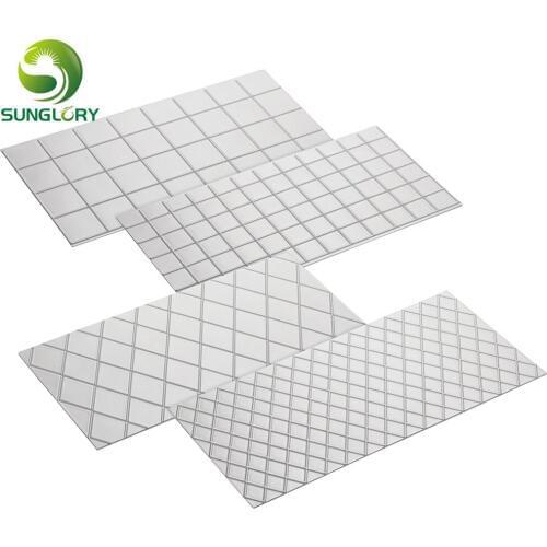 4PCS Grid Imprint Mat Set Texture Sheet Texture Mat Buttercream Fondant Cake Border Decoration Imprint Baking Mat DIY Cake Mold
