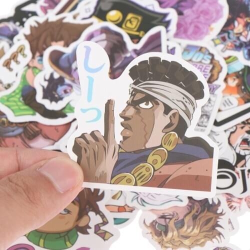 50Pcs/set Anime Jojos Bizzare Adventure Stickers For Motorcycle Laptop Bicycle Skateboard New Arrival