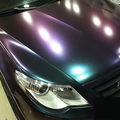 50cm*152/200/300/500CM Chameleon green to purple Car Vinyl sticker Vinyl Film Wrap Car Styling Change Color