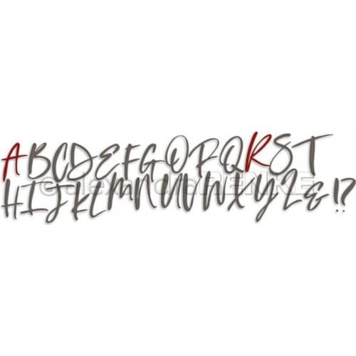 CH 2021 New Arrival Letter 5 Stitched Metal Cutting Die DIY Scrapbooking Craft Embossing Making Stencil Template