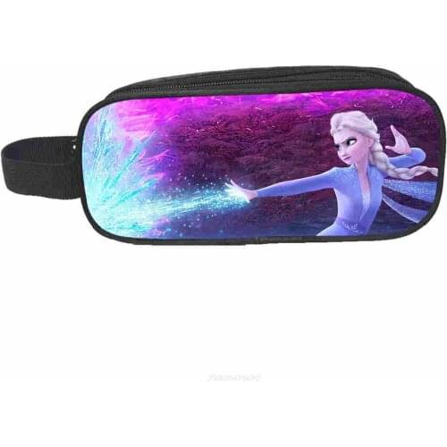 Frozen 2 Elsa Pen Bag Boys Girls Cute Cartoon Stationery Bag Among Us Printed Pencil Case for Students Children Pencil Bag