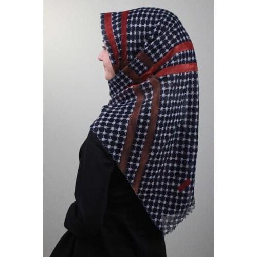 FOMARA SHİNE PATTERNED SILVERY LINEN SCARF-DESEN-03-RENK-04