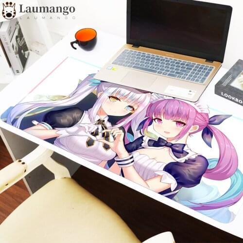 Mousepad Gamer Mouse Mats Hololive Mouse Pad Anime Computer Mat Gaming Pc Gamer Big Desk Pad Office Deskmat Kawaii Tablepad