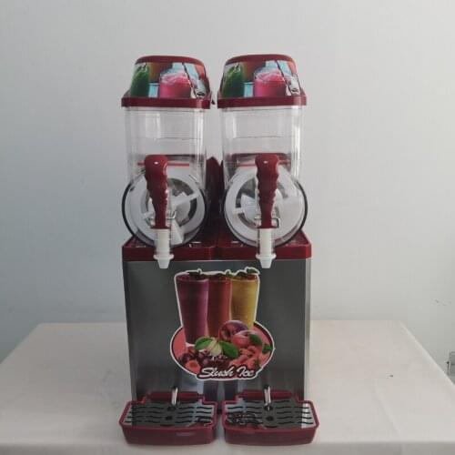 Double Tank Smoothie Machine Automatic Slushy Machine Snow Melting Machine