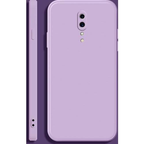 For OPPO Reno Z Soft TPU Silicone Protective Square Phone Casing Simple Purea Colors Back Cover Fundas