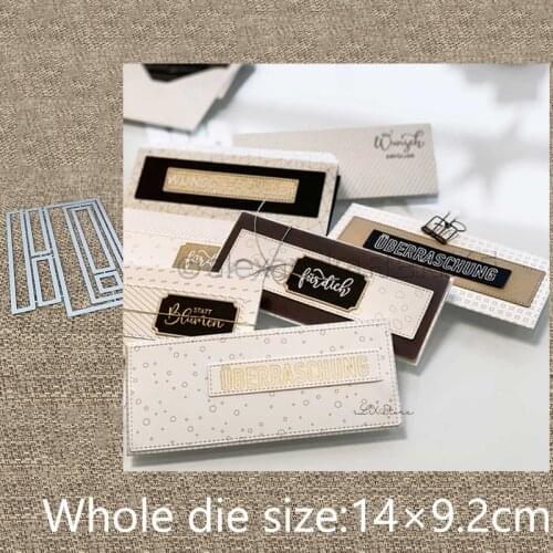 New Design Craft Metal stencil mold Cutting Dies Labels for envelope scrapbook die cuts Album Paper Card Craft Embossing