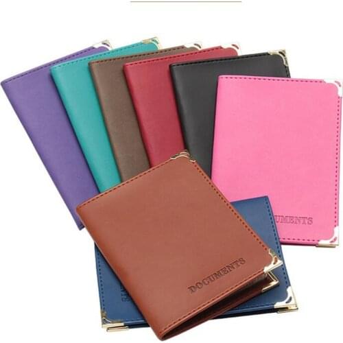 New Russian Auto Driver License Cover Unisex Formal Bag PU Leather Solid Cover For Car Driving Documents Card Credit Holder Case