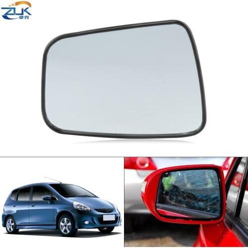 ZUK Exterior Rearview Door Mirror Glasses Mirror Lens For HONDA FIT JAZZ CITY 2003 2004 2005 2006 2007 2008 With Lamp Type