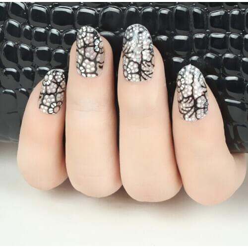 Wholesale Excellent Glitter Rhinestone Nail Art Sticker Self-adhesive full Nail Wrap Decoration Decal 100pks/lot free shipping