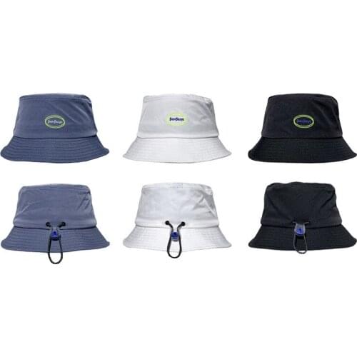 SEFRTPHT Unisex Summer Bucket Hat Women Outdoor Sunscreen Cotton Fishing Simple Letters Cap Men Basin Chapeau Sun Prevent Hat