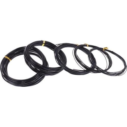 Bonsai Wires Anodized Aluminum Bonsai Training Wire 5 Sizes Black