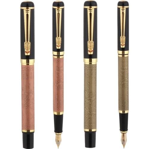Luxury quality 861 Brass Metal Eight horses Stationery office supplies School Supplies Fountain Pen New ink pen art supplies