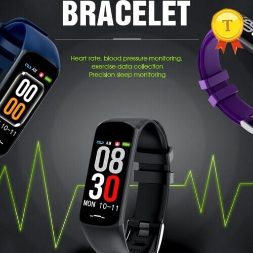 Smart band Fitness Tracker Heart Rate Blood Pressure Monitor IP67 Waterproof Step Motion Monitoring Smart Bracelet Wristband