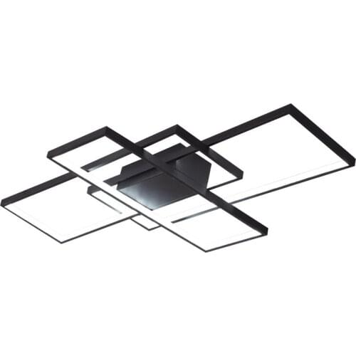 Contemporary Led Ceiling Chandeliers Square Low Three Layer Rectangular Staggered Lamp Dinning Living Room Lighting for Home