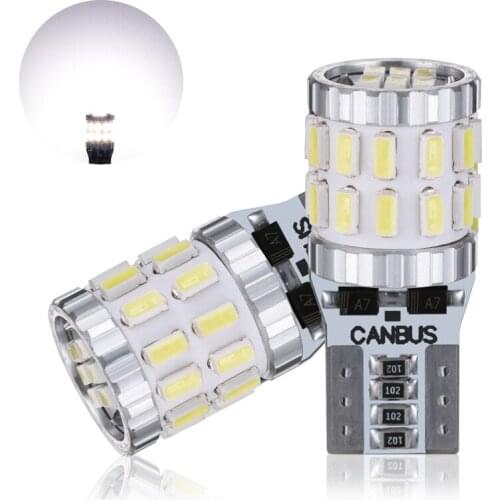 10pcs Car led light T10 width indicator light 3014 decoding car light 30 small light reading light led license plate light