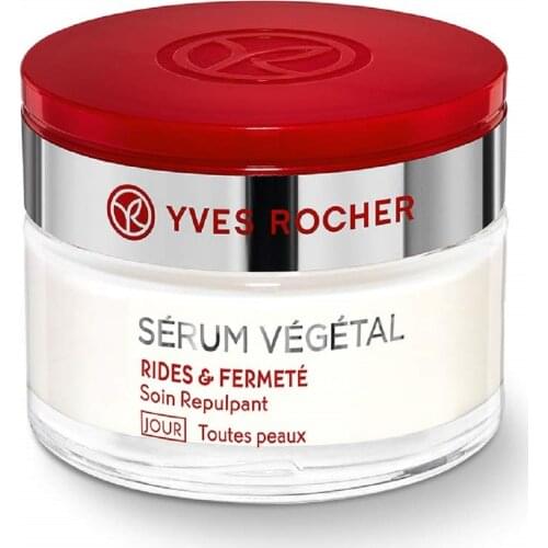 Yves Rocher SERUM VEGETAL – Wrinkles and Firmness - Plumping Care - Day Cream Vegan 50 ml